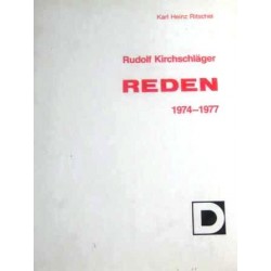 Rudolf Kirchschläger. Reden. 1974-1977. Von Karl Heinz Ritschel (1978).
