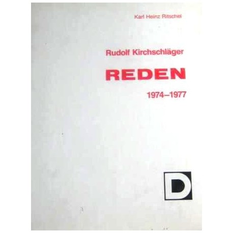 Rudolf Kirchschläger. Reden. 1974-1977. Von Karl Heinz Ritschel (1978).