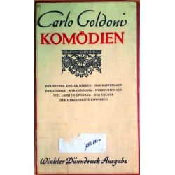 Komödien. Von Carlo Goldoni.