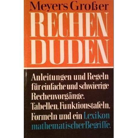 Meyers Großer Rechenduden. Von: Bibliographisches Institut Mannheim (1961).