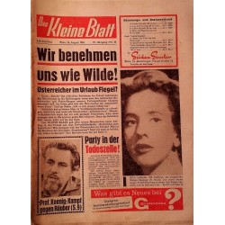 Das Kleine Blatt vom 14. August 1965.