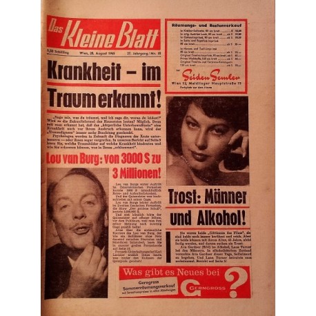 Das Kleine Blatt vom 28. August 1965.