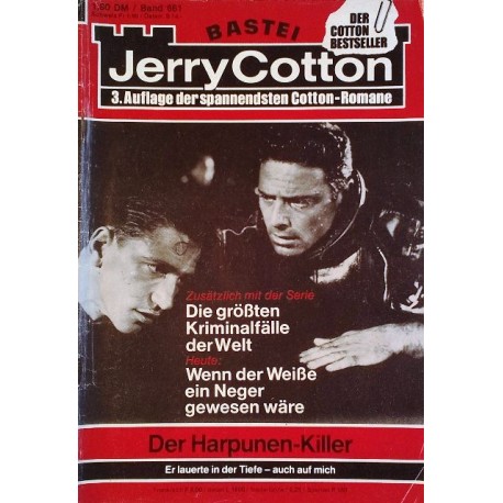 Jerry Cotton Band 661. Der Harpunen-Killer (1970).