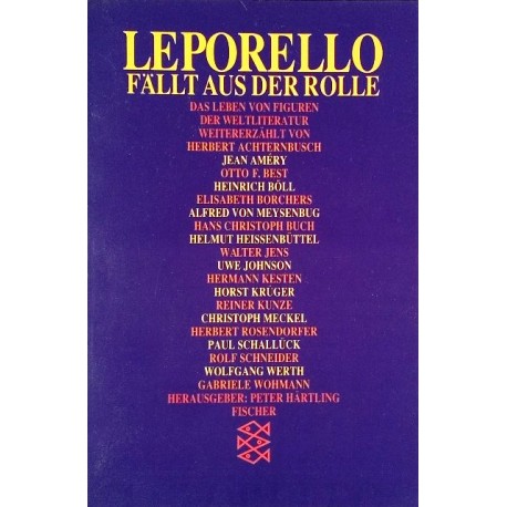 Leporello fällt aus der Rolle. Von Peter Härtling (1988).