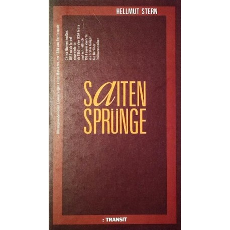Saiten Sprünge. Von Hellmut Stern (1990).