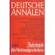 Deutsche Annalen 1983. Von Gert Sudholt (1983).