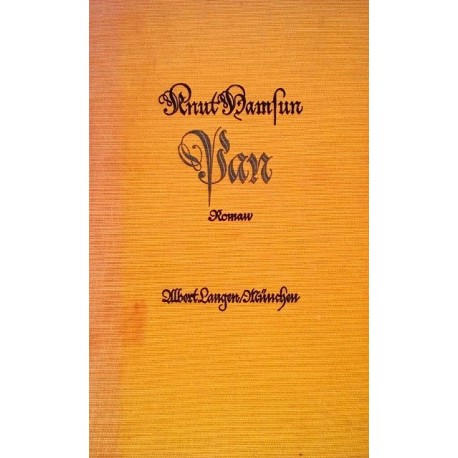 Pan. Von Knut Hamsun (1926).