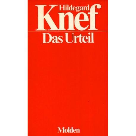 Das Urteil. Von Hildegard Knef (1975).