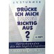 Drücke ich mich immer richtig aus? Von Josef Viktor Stummer (1962).