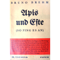 Apis und Este. Von Bruno Brehm (1931).