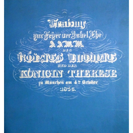 Festzug zur Feier der Jubelehe des Königs Ludwig und der Königin Therese zu München. Von Elfi M. Haller (1983).