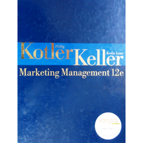 Marketing Management 12e. Von Philip Kotler (2006).