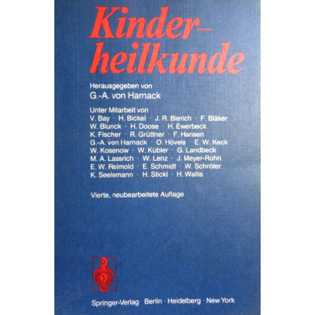 Kinderheilkunde. Von G.-A. von Harnack (1977).