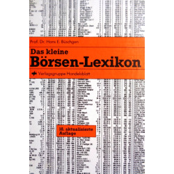 -Das kleine Börsen-Lexikon. Von Hans E. Büschgen (1989).