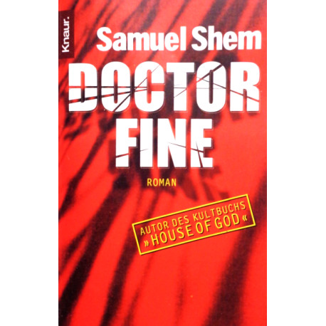 Doctor Fine. Von Samuel Shem (2000).