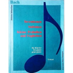 Inventionen, Sinfonien, Kleine Präludien und Fughetten. Johann Sebastian Bach. Von Tamas Zaszkaliczky (1994).