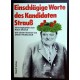 Einschlägige Worte des Kandidaten Strauß. Von Klaus Staeck (1985).